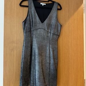 Chic Black and Silver Mini Dress